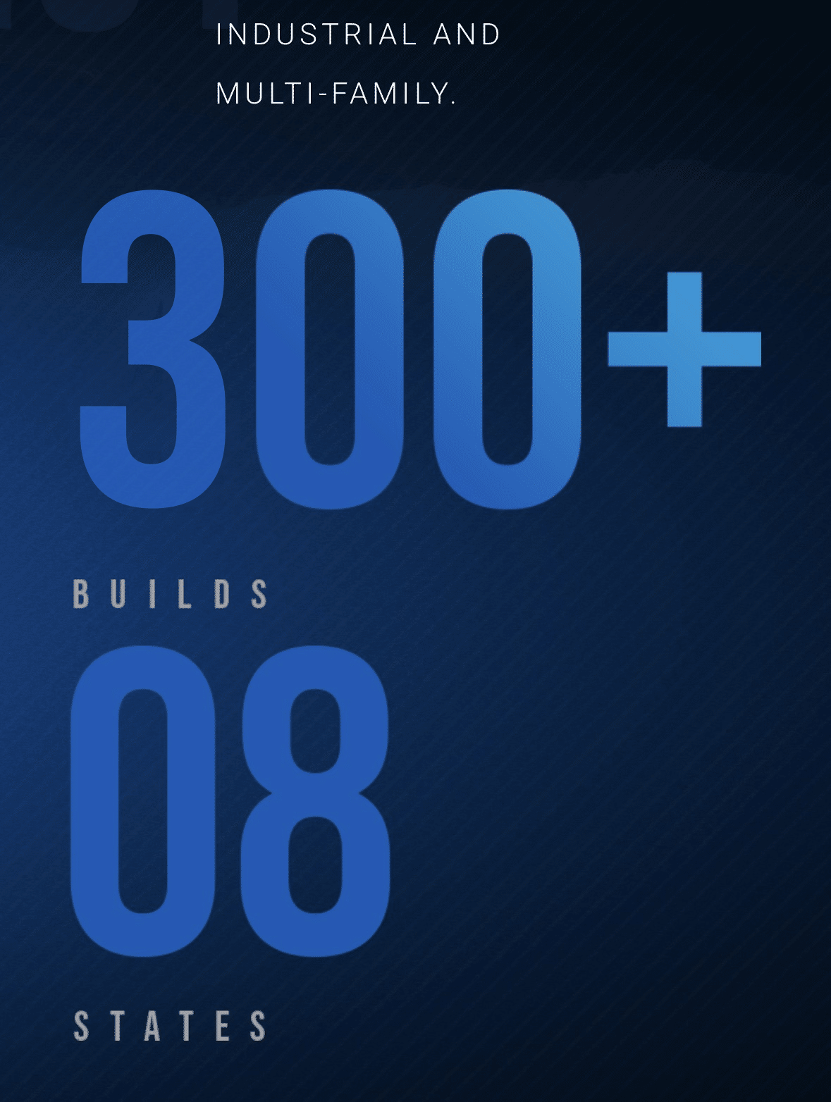 300 construction builds, 08 States